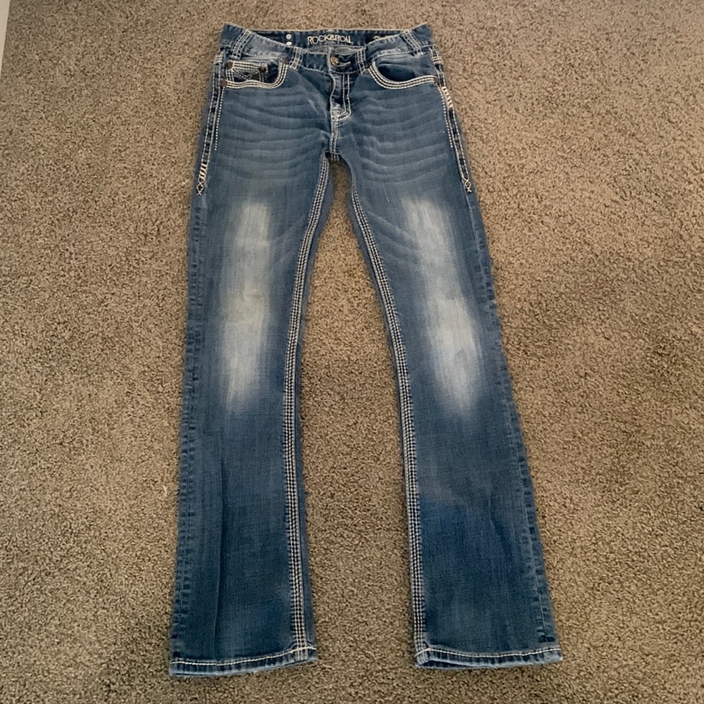 Rock and roll denim boyfriend jeans size 24x34